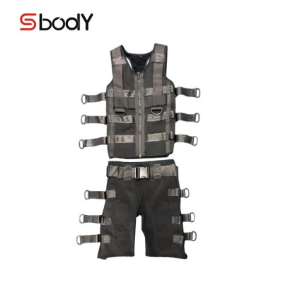 Sbody ems fitness suit ems training suitems vestems training muscle building